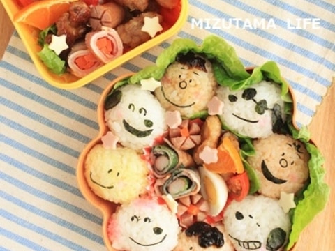 スヌーピー キャラ集合 手毬おにぎりのキャラ弁 レシピ 作り方 By 楽天レシピ スヌーピー キャラ集合 手毬おにぎりのキャラ弁 レシピ 作り方 By 楽天レシピ